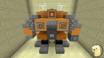 Minecraft - How To Build Transformers 2 Mudflap Robot Mode!