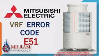 MITSUBISHI VRF Error code E51(English)