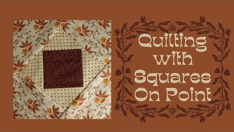 Quick & Easy On Point Quilt Squares! #quilttutorial #quiltingforbeginners