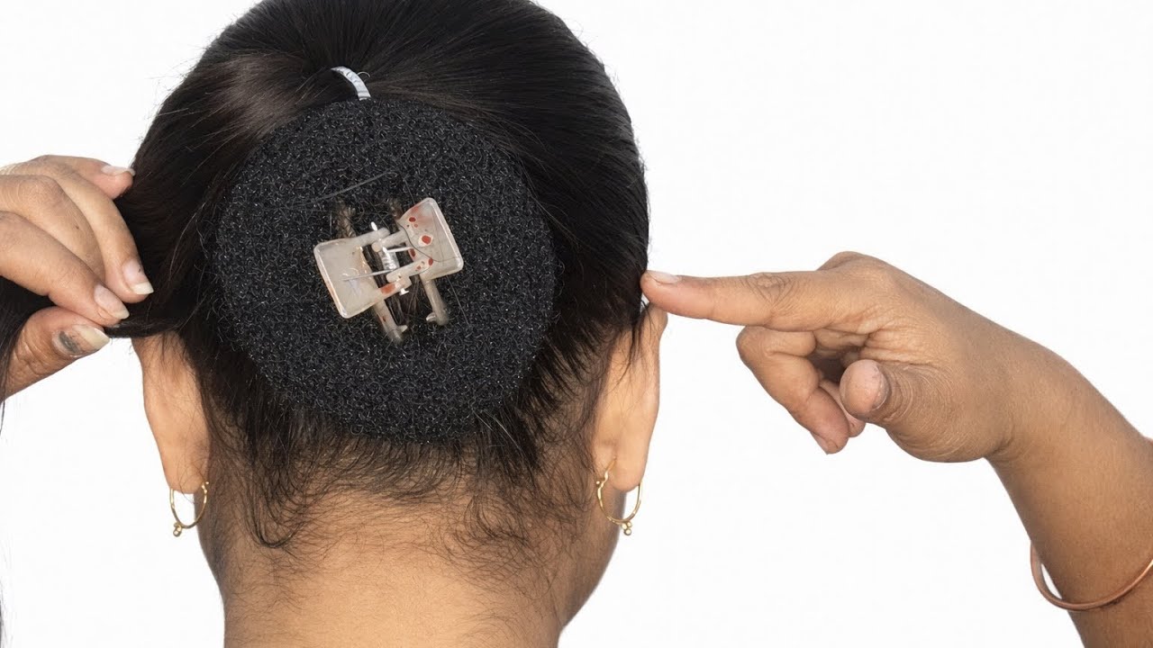 Easy Donut Bun Hairstyle 💖| Claw Clip Juda Tutorial Step by Step