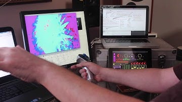 Pure Data - Leap Motion - junXion - TouchOSC - Experiment 1