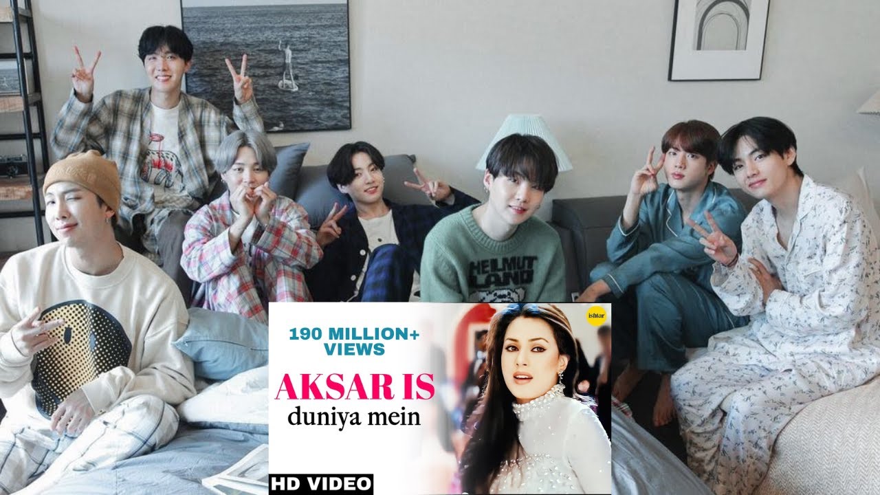 bts reaction to Aksar Is Duniya Mein song l bts reaction to bollywood song l #bollywood #song