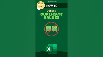 Delete Duplicate Values in Excel #shorts #trending #reels #viral #excel #howto