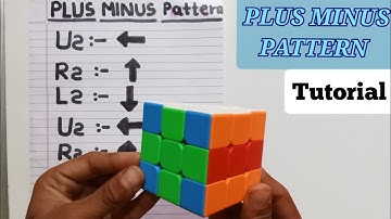 Make plus minus pattern on Rubik