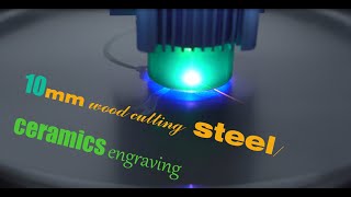 Real test of SCULPFUN S6 Pro 60W effect laser engraving machine  10mm wood cutting steel engraving
