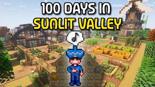 Playing 100 Days In Sunlit Valley Minecraft (Stardew Valley Modpack)