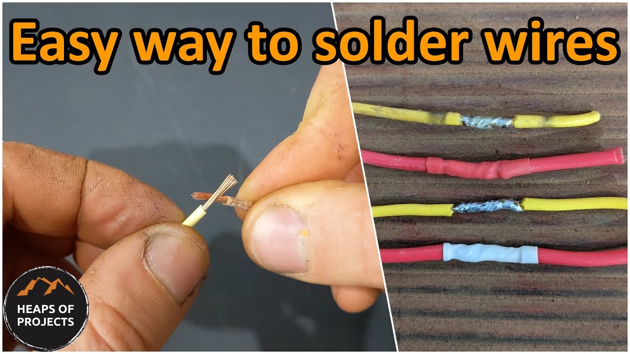 How To Solder Wires Together Easy YouTube