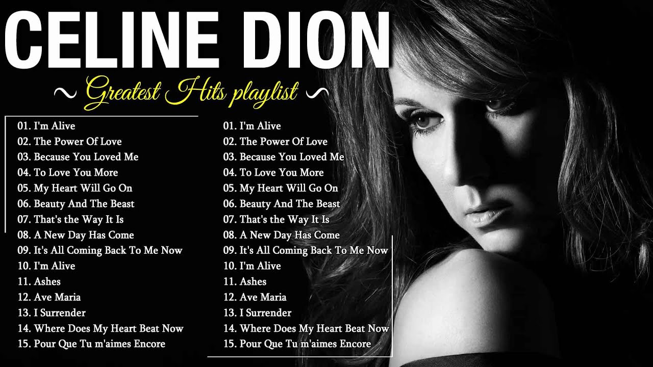 Celine Dion Full Album 💕 Celine dion greatest hits full album 🎶 The