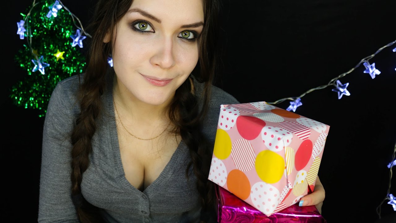 АСМР Шепот| Ролевая игра упаковка подарков | ASMR russian girlfriend asmr kittyklaw instagram