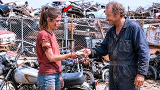 "She Bought a Rusty Harley for $55 — The Next Day, 200 Hells Angels Changed Her Life!"