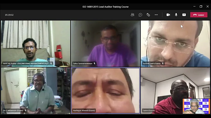 ISO 14001 2015 Lead Auditor Training Course 5 DAYEND  #CQI-IRCA approved COURSE ID # 2198 #gvsrao