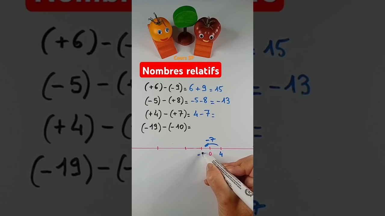 Nombres relatifs-calculs #maths #college