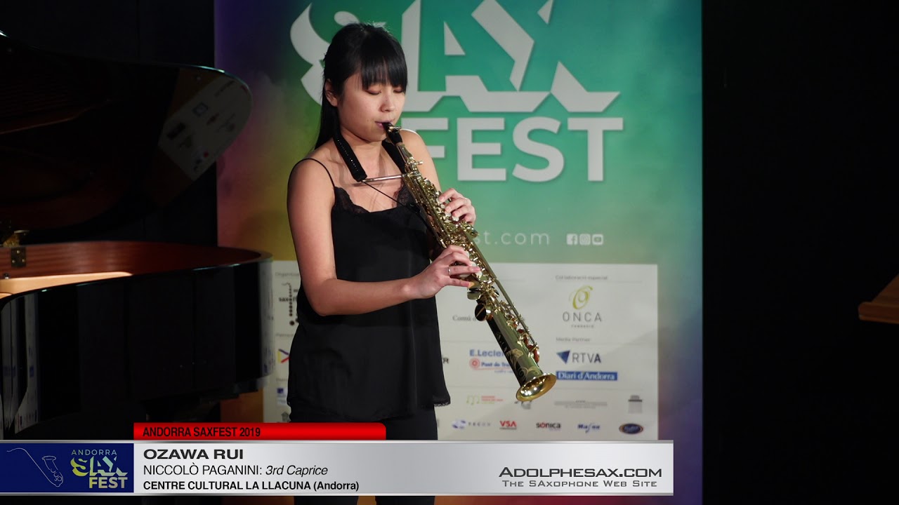 Andorra SaxFest 2019 1st Round   Rui Ozawa   3rd Caprice by Niccolo Paganini