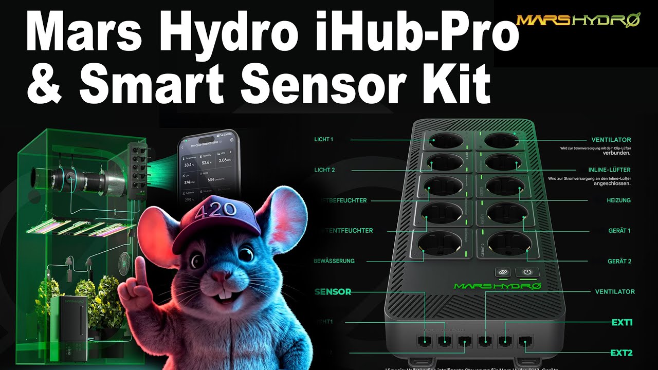 Mars Hydro iHub Pro  Die Smart-Steckdosenleiste, die dein Grow auf das nächste Level bringt!