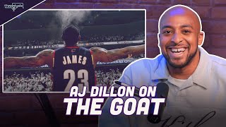 Green Bay Packers running back AJ Dillon says LeBron James is his GOAT!
