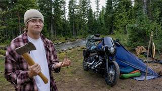 I Tried Solo Motorcycle Camping (No Tent)