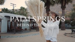Luxe B Pampas Grass Behind the Scenes Palm Springs Wedding Vibes