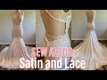 Sew Along: Satin and Lace Wedding Dress