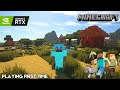 PLAYING MINECRAFT FIRST TIME AND WITH SHADERS