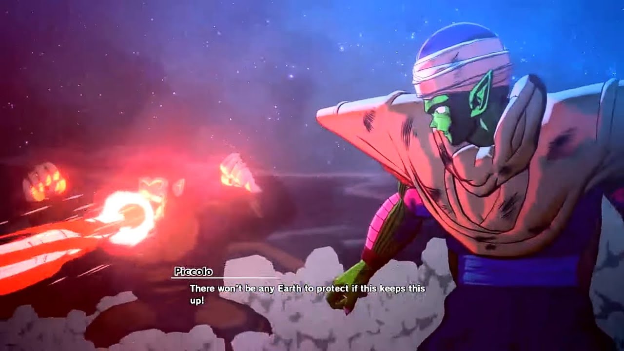 Gohan turn into oozaru Piccolo destroy the moon DBZ Kakarot