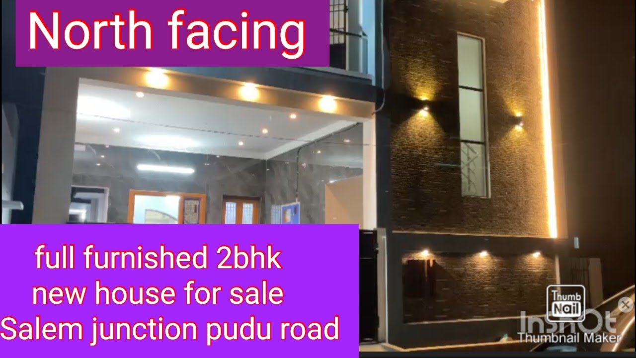 North facing full furnished 2bhk new house for sale in Salem junction