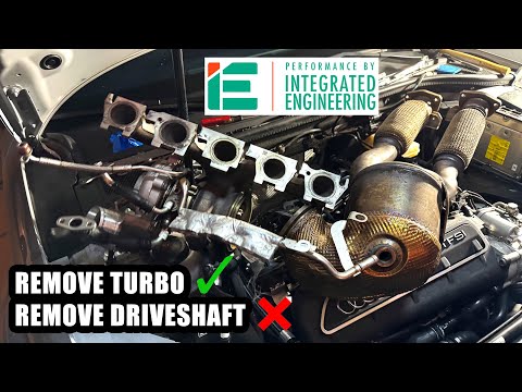 AUDI RS3 ALTERNATIVE DOWNPIPE INSTALL – NO DRIVESHAFT REMOVAL – INTEGRATED ENGINEERING DOWNPIPE