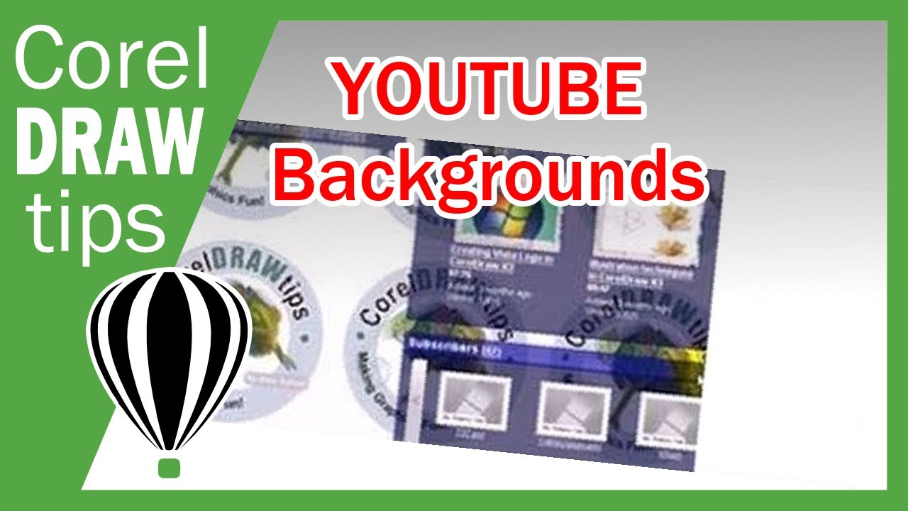 Create the Perfect YouTube Background in CorelDraw - YouTube