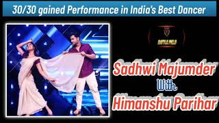 Sadhwi Majumder romantic performance in India's Best Dancer// With choreographer Hinmangshu  Parihar