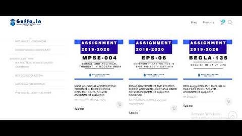 IGNOU BPAC 132 SOLVED ASSIGNMENT 2019 20