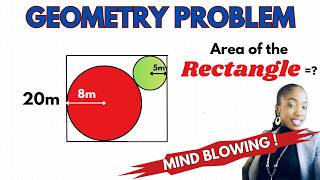 How To Solve A Hard Geometry Problem That Stumps Many | Area of Rectangle#geometrypuzzle #geometry