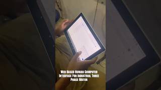 Web based human computer interface for industrial three phase motor #website #industry #ytshorts