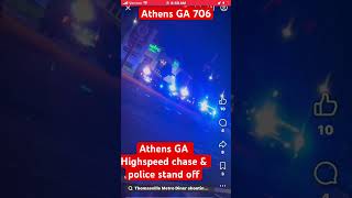Athens GA Police & GSP Standoff with a Murder Suspect During Chase #athensga #706 #hoodlife #uga