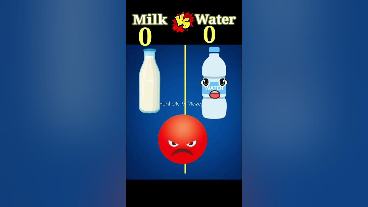 Milk vs Water 🤔 shorts youtubeshorts YouTube
