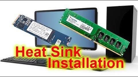 Heat Sink Installation for Ram & M2 SSD