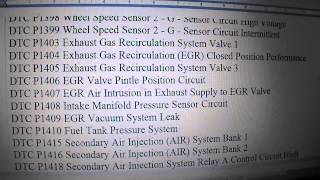 Problem Scan Codes For GM,s