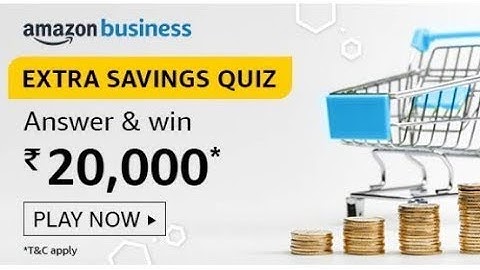 Amazon Business Extra Saving Quiz Answers | Amazon Quiz | Quiz Time Mornings With Amazon