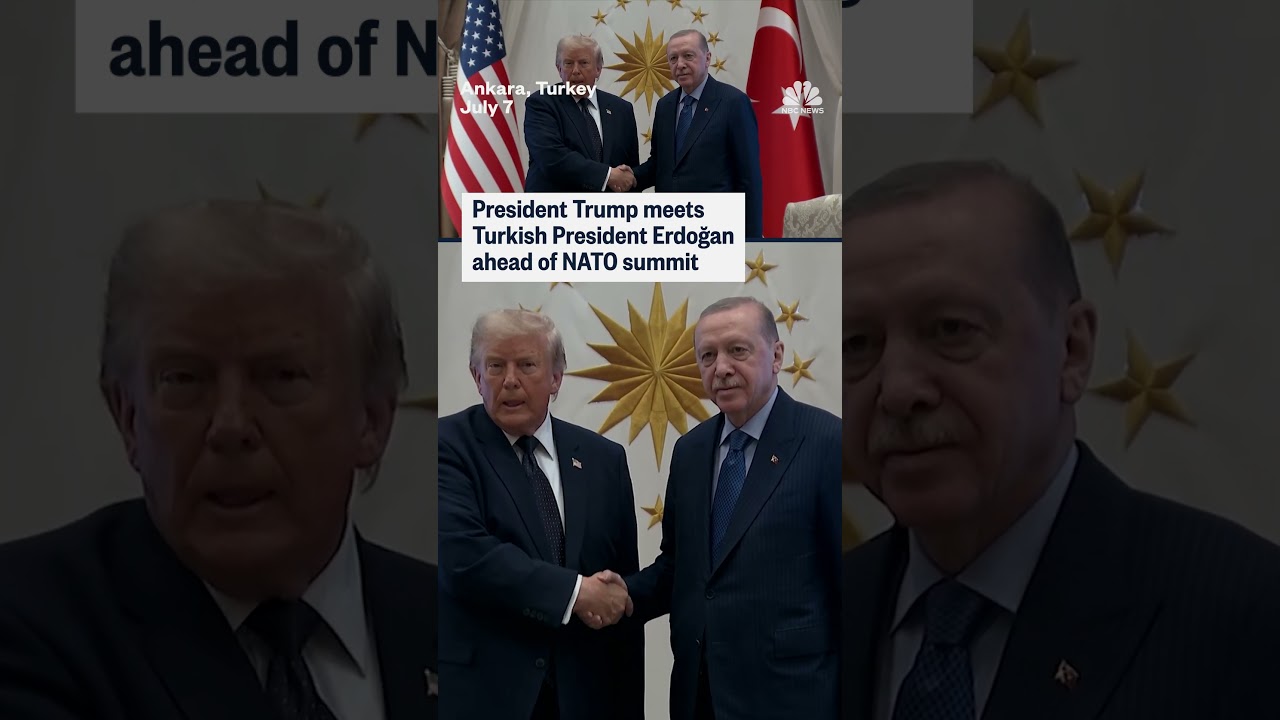 Turkish President Erdoğan meets President Trump ahead of the NATO summit