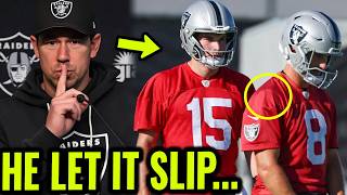 The Raiders are HIDING THIS About the QB Situation...