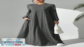 Modelyn Women's Casual Solid Color Maxi Arabic Style Dress Spring Autumn Modest screenshot 4