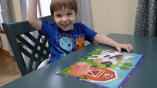 Toddler Loves Working Puzzles
