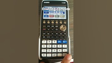 casio fx-CG50 Complex numbers a+bi
