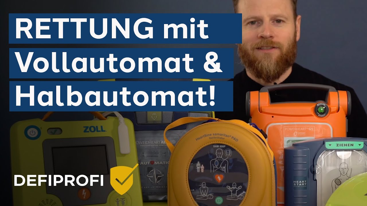 Wissen zum Defibrillator: Vollautomatische vs. Halbautomatische Defibrillatoren erklärt