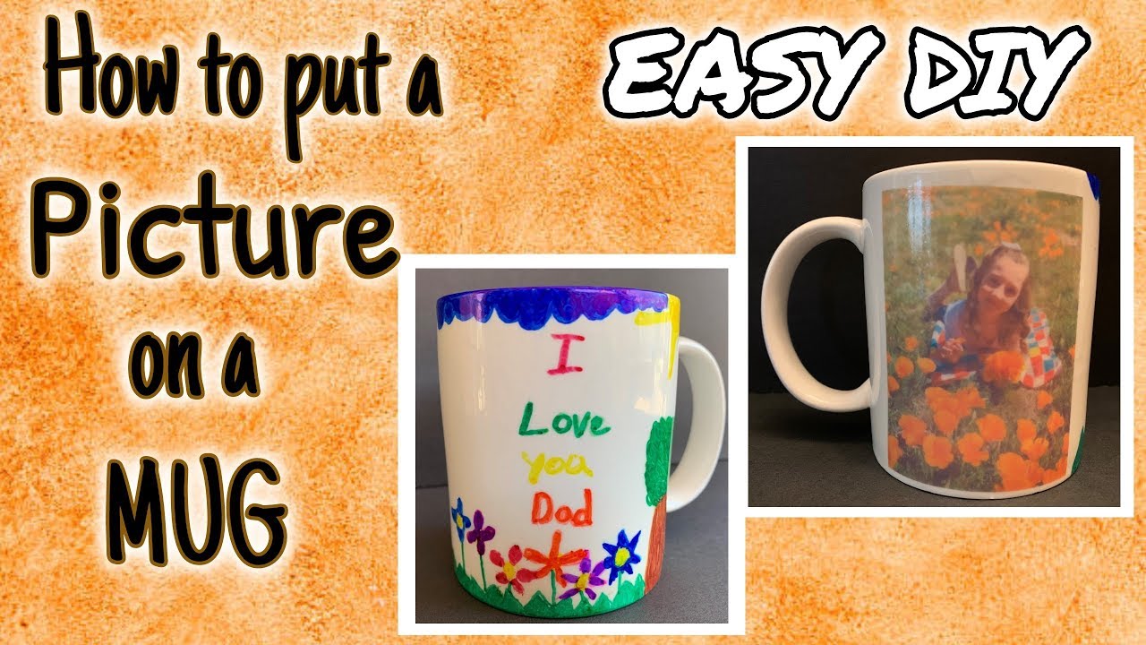 How to put a PICTURE on a MUG DIY | EASY DIY | DIY Photo Mug - YouTube