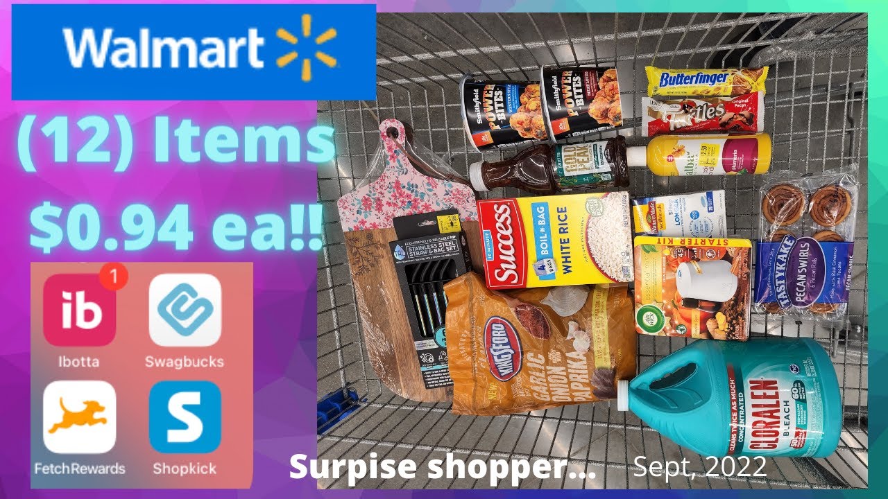 Walmart Rebate Haul / (12) items 0.94 ea !! / A surprise shopper in Walmart....