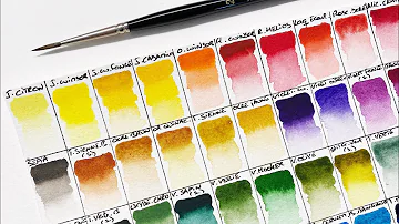 Comment organiser une palette d'aquarelle ?