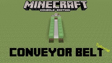 Minecraft Console: Slime Block Conveyor Belt Tutorial