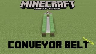Minecraft Console: Slime Block Conveyor Belt Tutorial
