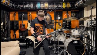 Megadeth - Lucretia - Guitar Cover Playthrough Marcel Maminski 13 Years Old