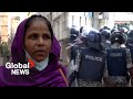 1 killed in Bangladesh as garment workers clash with police over pay rise: &quot;Economy is on fire&quot;