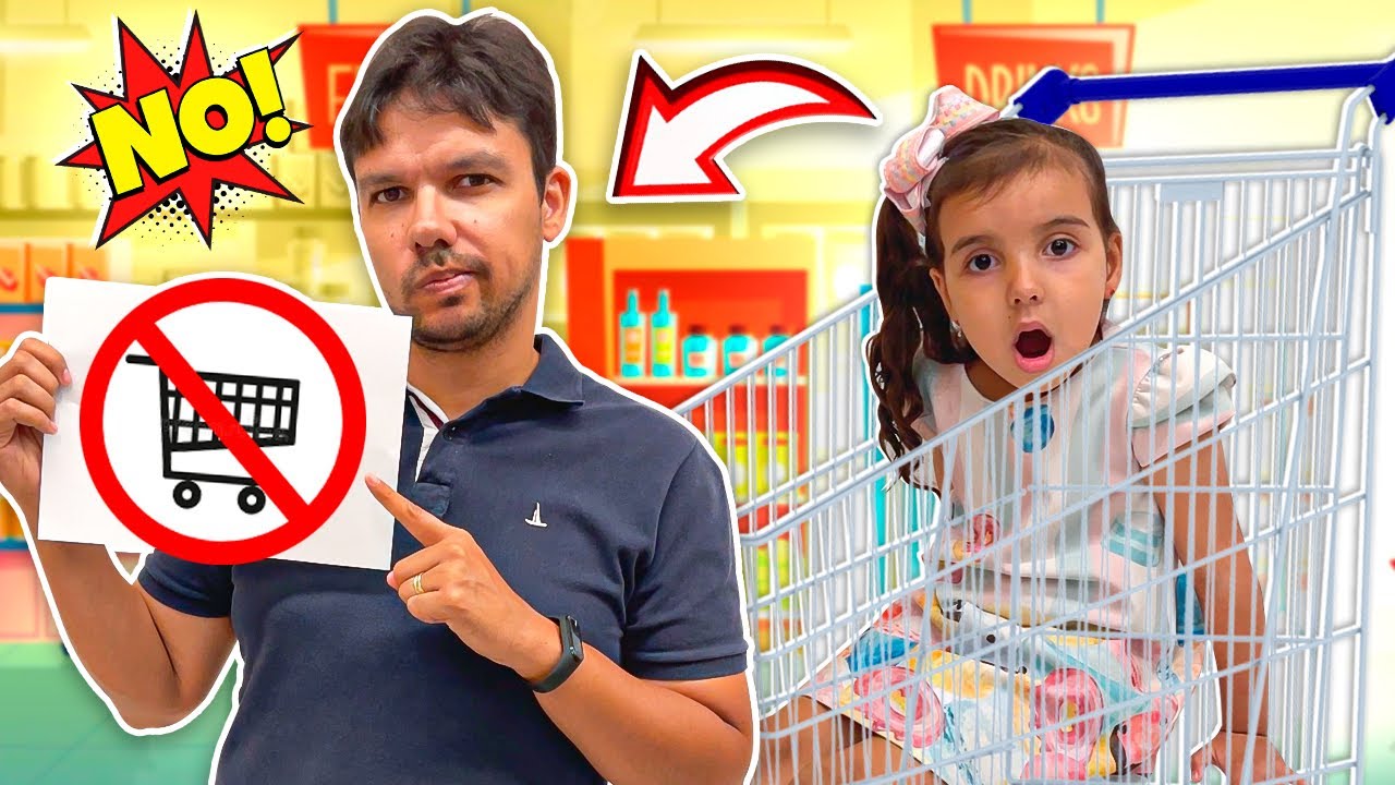 Julinha e Manu ensinam regras de conduta no supermercado